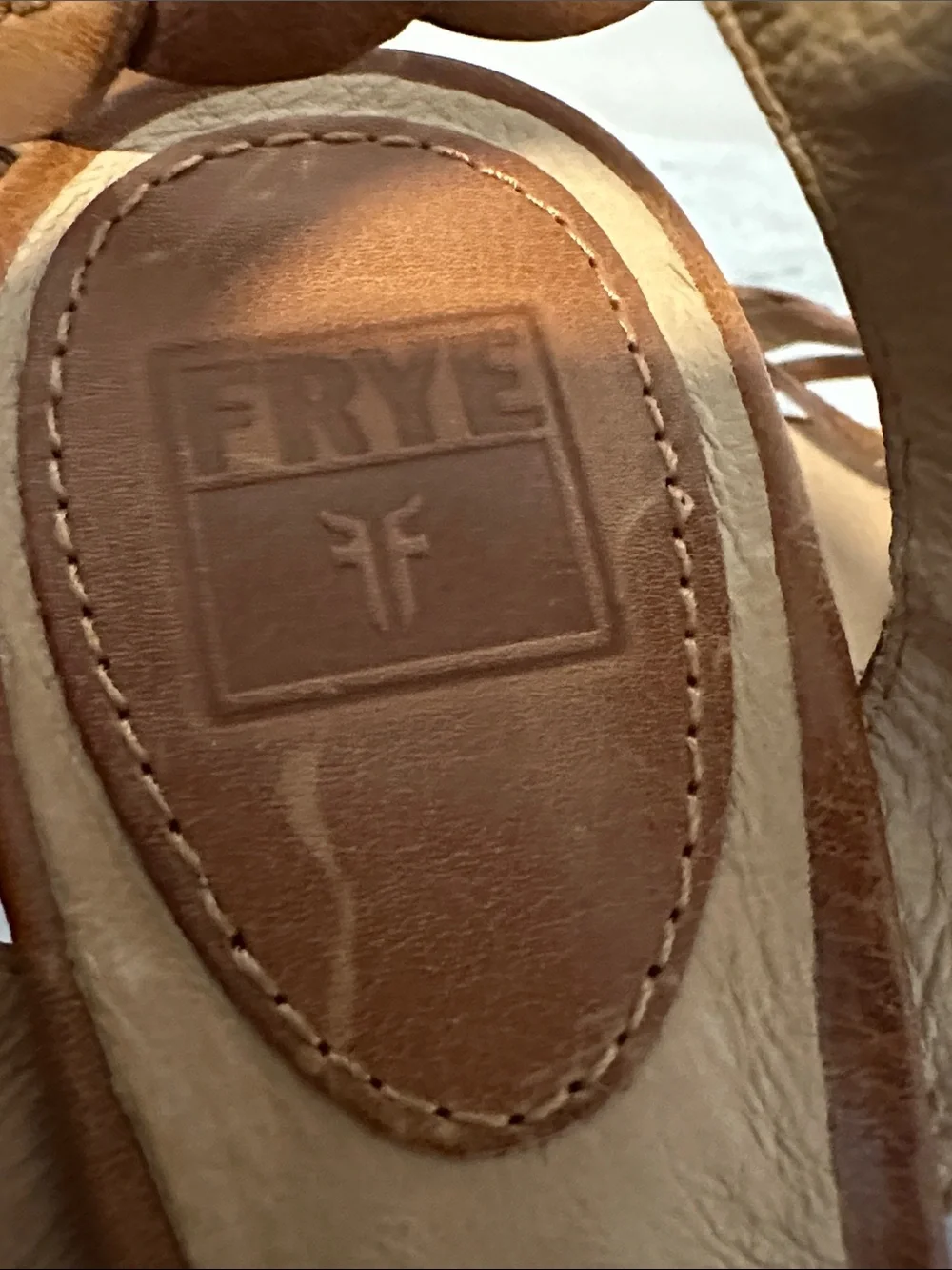 Frye Lena Leaf Ankle Platform Sandals women’s sz 9.5